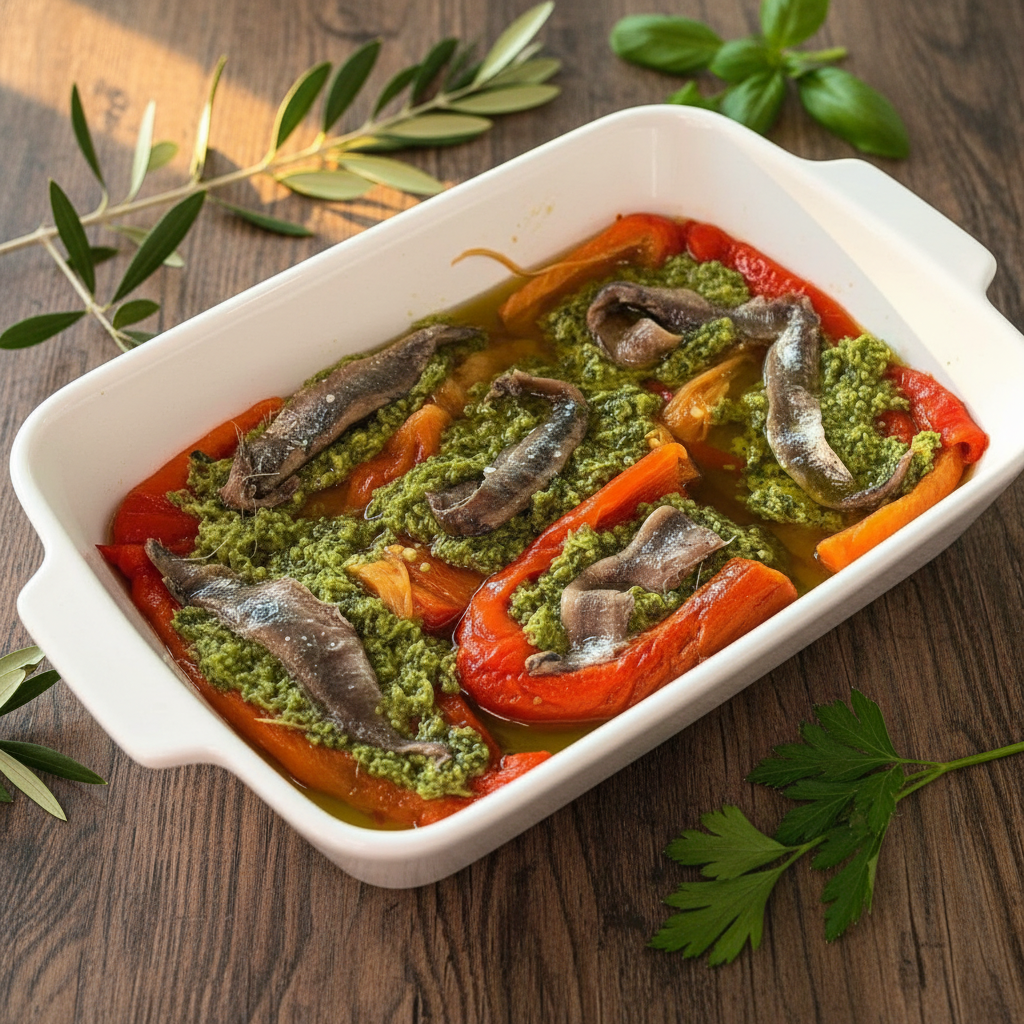 Peperoni con acciughe